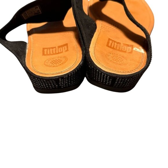 Fitflop Womens Black Crystal Sandals With comfortTechnology Size 9 - Picture 3 of 8